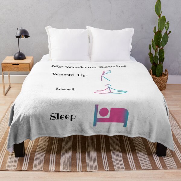 Item preview, My Workout Routine: Warm Up, Rest, Sleep designed and sold by CreativTEES !.