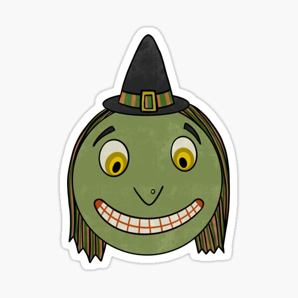 Item preview, Vintage Smiling Witch designed and sold by VioletMorrison.