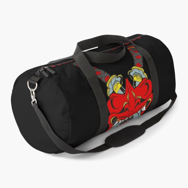 Oni Japanese Mask Fighting Demons Cool Art Duffle Bag