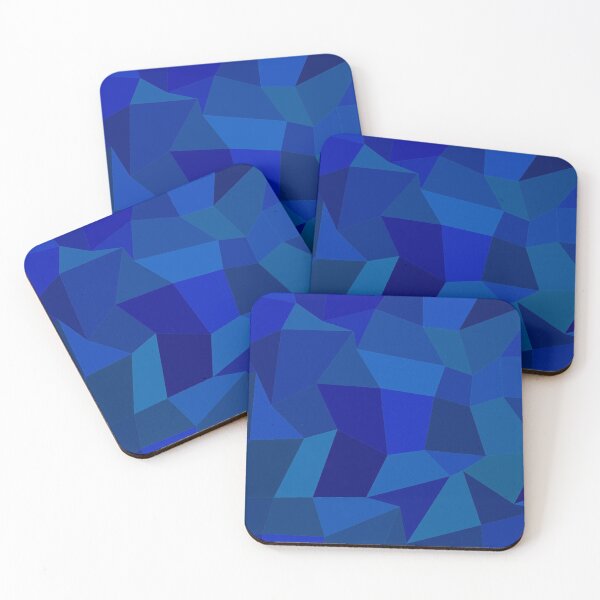 Item preview, Mosaic, blue triangles  geometric pattern  designed and sold by MariaMarinova.