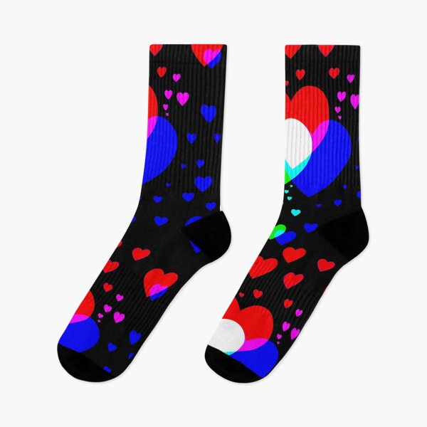 Item preview, Field of hearts pride pattern in blck designed and sold by Mosef -e.