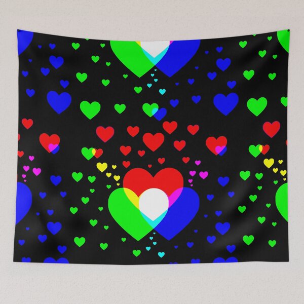 Item preview, Field of hearts pride pattern in blck designed and sold by Mosef -e.