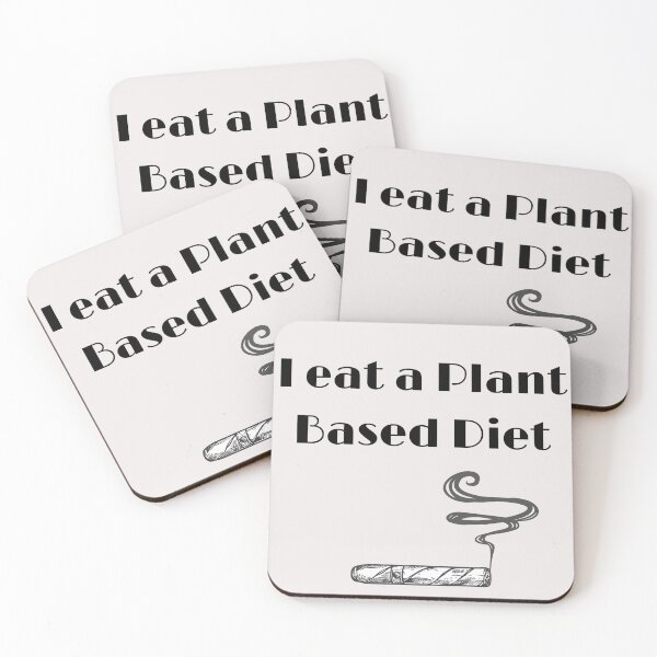 Item preview, I eat a Plant Based diet (Cigars) designed and sold by Millenial Designs.
