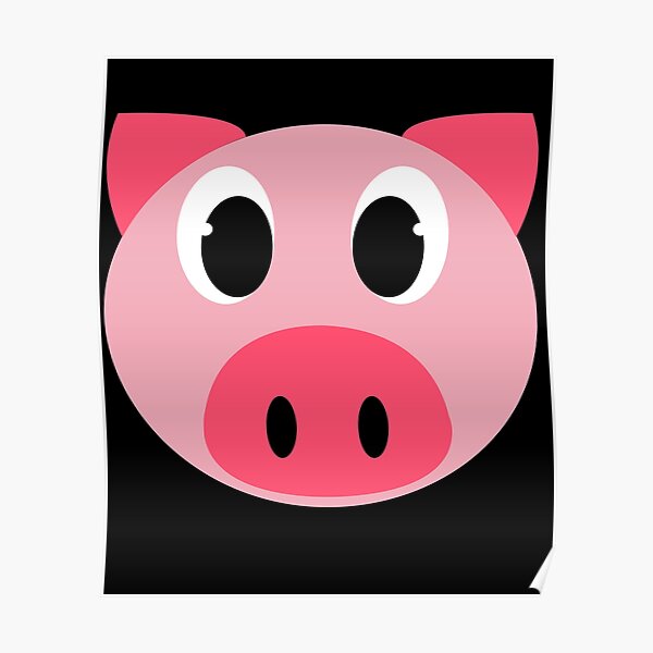 Kids Pig Posters Redbubble - diy roblox piggy costume