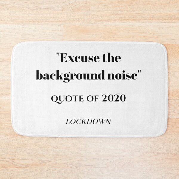 Item preview, Lockdown: Please Excuse the Background Noise - WFH Door Sign designed and sold by Galathi Designs.