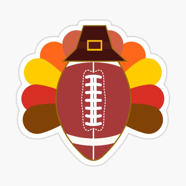 Happy Thanksgiving - Turkey Football' Sticker