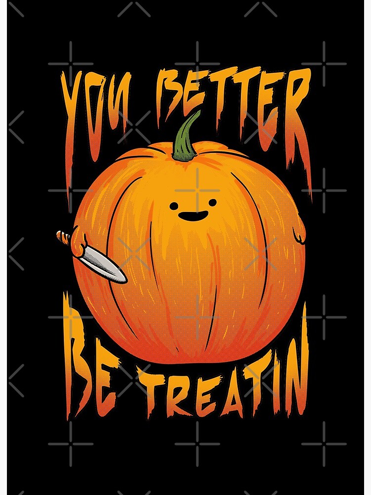 You Better Be Treatin - Halloween Pumpkin - Duck with Knife KIrby MEME  Parody