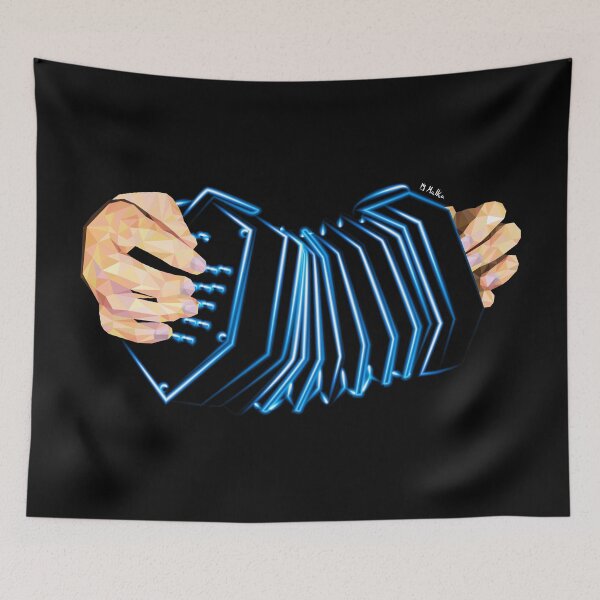 Artikelvorschau, Concertina Blue Neon entworfen und verkauft von TraDArt.