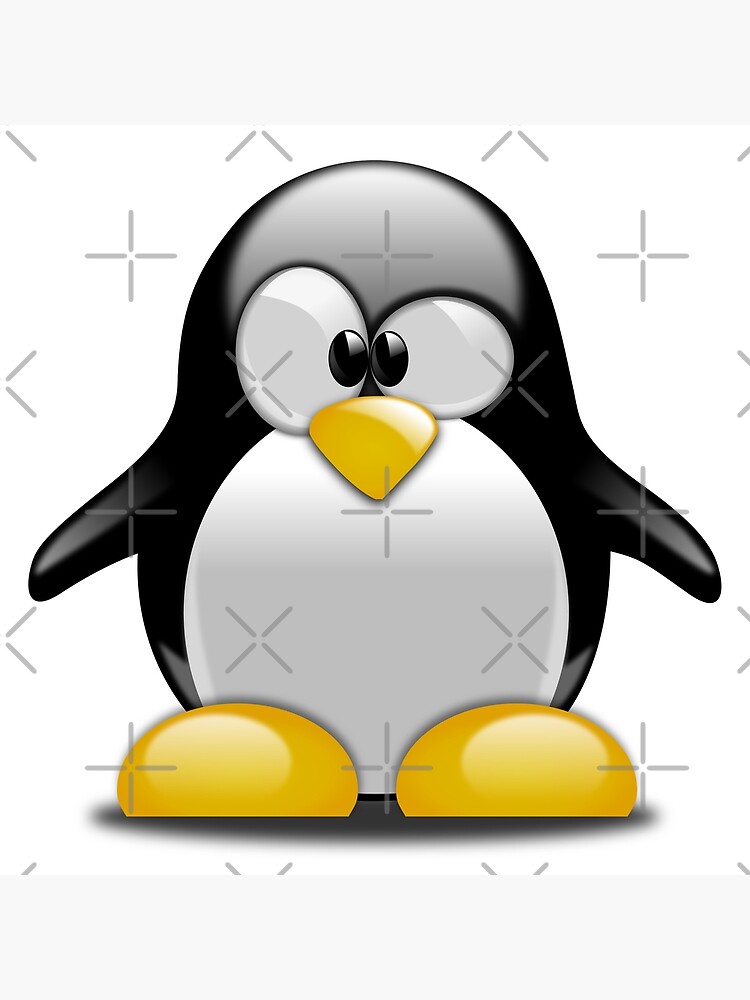 Póster Penguin Tux Baby La Mascota De Linux De Keep In Mind Redbubble