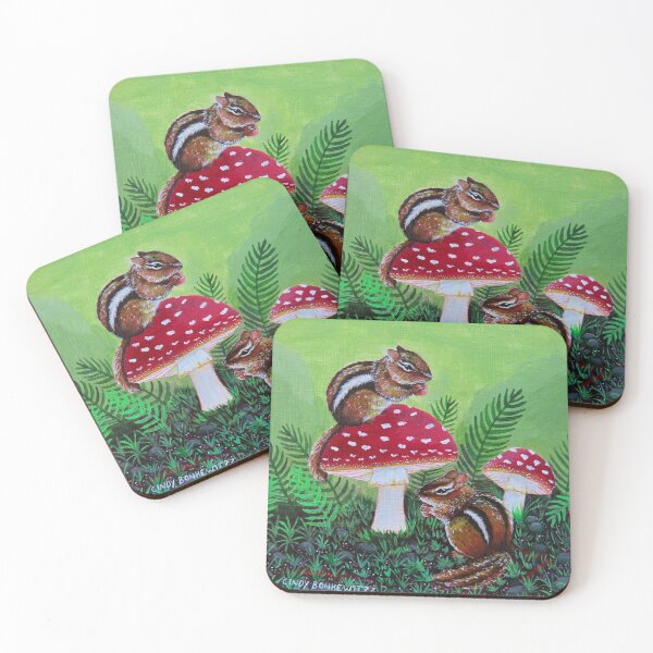 Chipmunks Coasters (Set of 4)