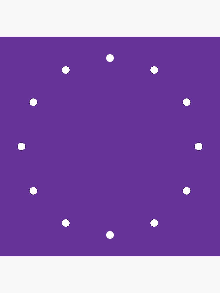Simple Dots Purple by QuirkyClock