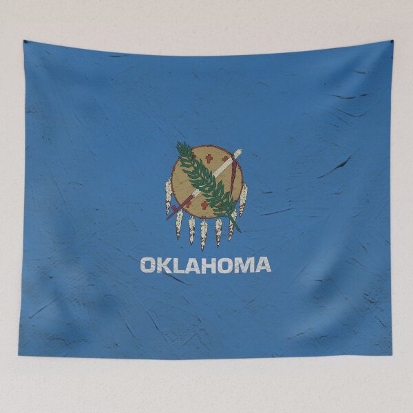 Item preview, Oklahoma Flag Wall designed and sold by TRowanDesign.