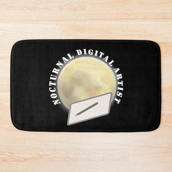 Item preview, Nocturnal Digital Artist. Moon and Artist Tablet. designed and sold by ArtByLM.