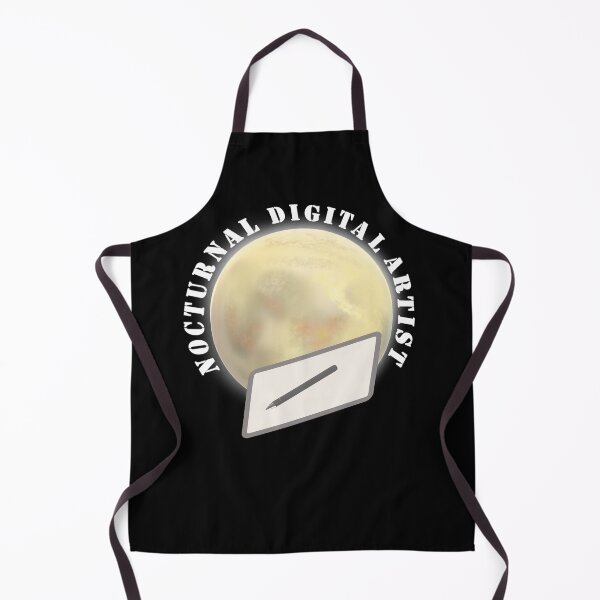 Item preview, Nocturnal Digital Artist. Moon and Artist Tablet. designed and sold by ArtByLM.