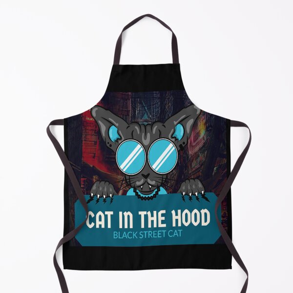 Item preview, Black Street Cat - Street Cat Black Hood designed and sold by Coder-T.