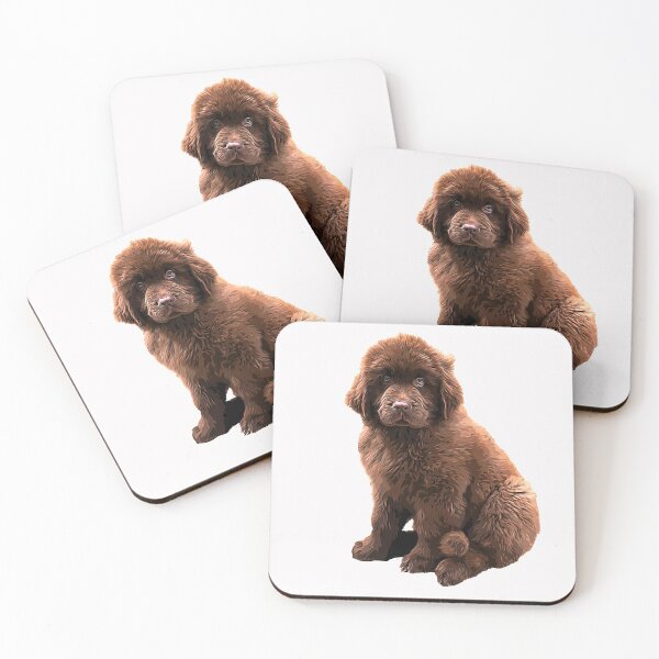Item preview, Newfoundland Chocolate Brown Puppy Dog designed and sold by ElegantCat.