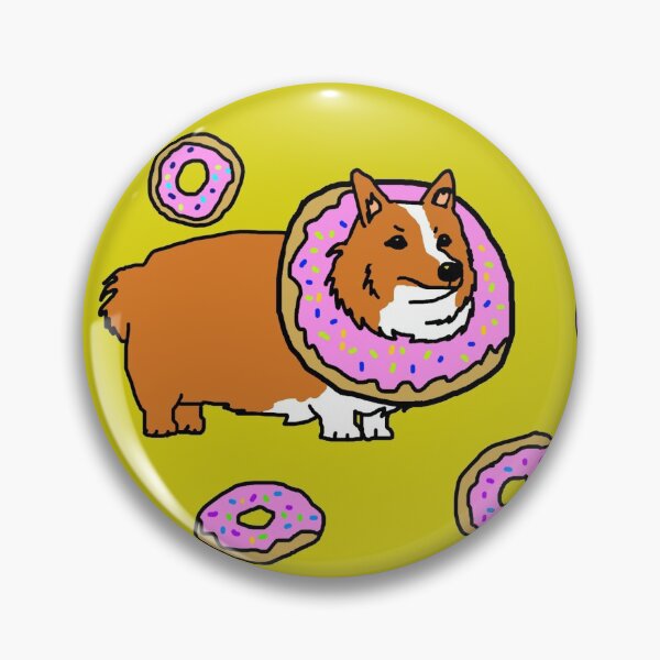 Item preview, Stucc gordo de Corgi en una rosquilla gigante designed and sold by TeodoraM.