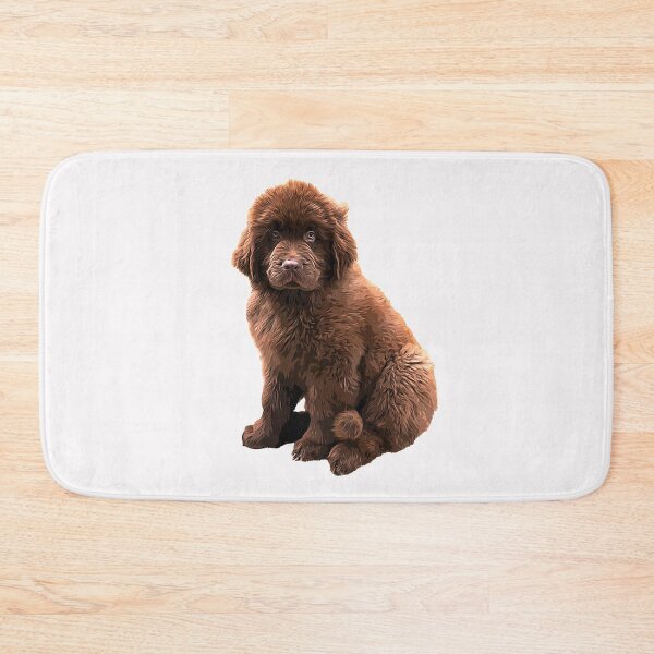 Item preview, Newfoundland Chocolate Brown Puppy Dog designed and sold by ElegantCat.