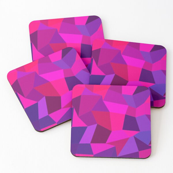 Item preview, Mosaic, pink triangles  geometric pattern  designed and sold by MariaMarinova.