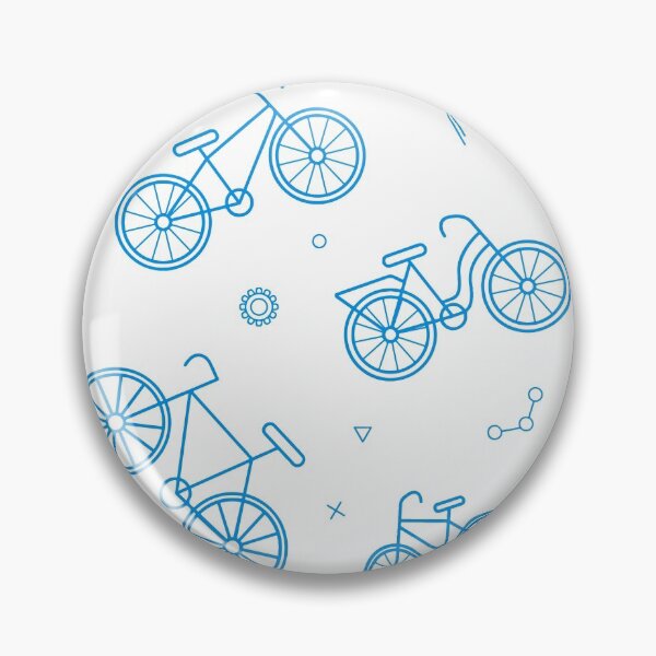 Item preview, Baby Blue Bicycle Decorative pattern designed and sold by Iconique Space.