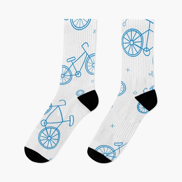 Item preview, Baby Blue Bicycle Decorative pattern designed and sold by Iconique Space.