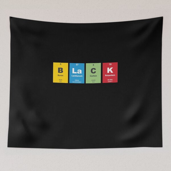 Item preview, Black Spelled In Chemical Elements designed and sold by CanadianUnicorn.