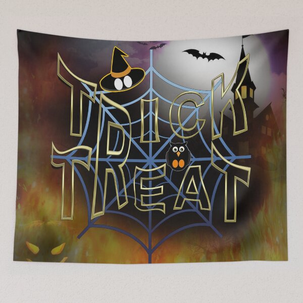 Item preview, Gothic trick-or-treat spiderweb repeat  designed and sold by NadineMay.