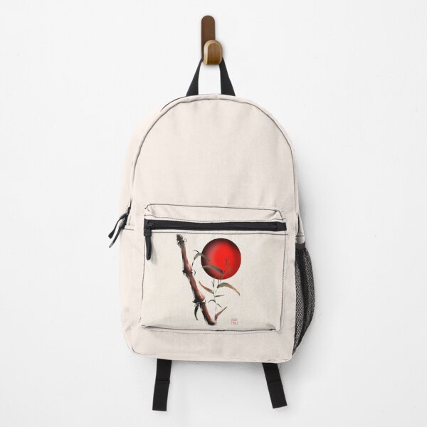 Item preview, Sumi-e bamboo with a red rising sun designed and sold by CuisineCat.