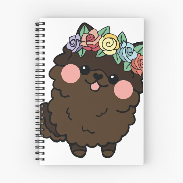 Item preview, Chocolate Pom with Flower Crown designed and sold by EAMcNamara.