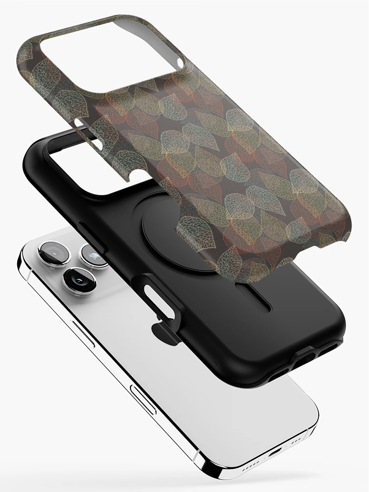 Thumbnail 2 of 4, iPhone Case, Autumn Fall Leaves Pattern Design designed and sold by InkItStudio.