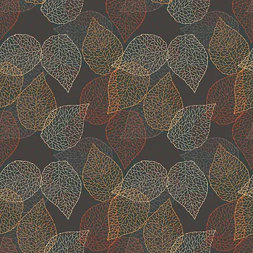 Artwork thumbnail, Autumn Fall Leaves Pattern Design by InkItStudio