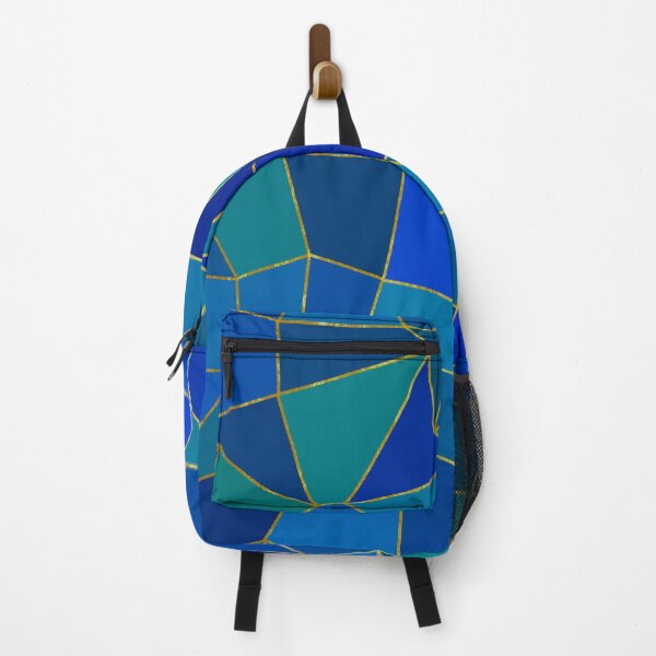 Item preview, Mosaic, blue triangles geometric pattern designed and sold by MariaMarinova.