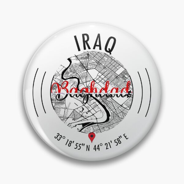 Artikelvorschau, Bagdad, IRAK Road Map Art - Erdtöne entworfen und verkauft von hatimelhag.