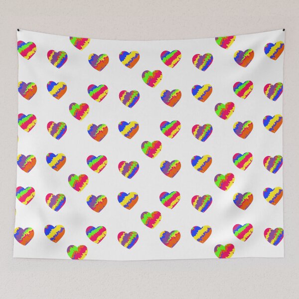 Item preview, Tie Dye Rainbow Heart Sticker Pack designed and sold by Mickey Kyan.