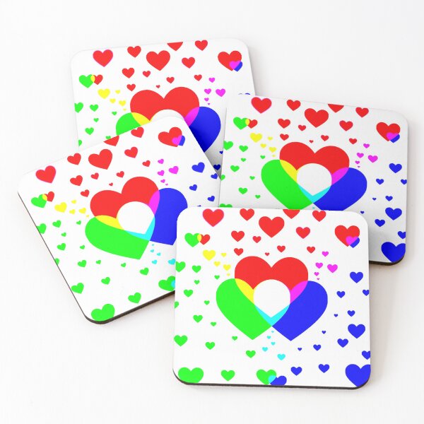Item preview, Campo de patrón de orgullo de corazones en blanco designed and sold by Mosef -e.