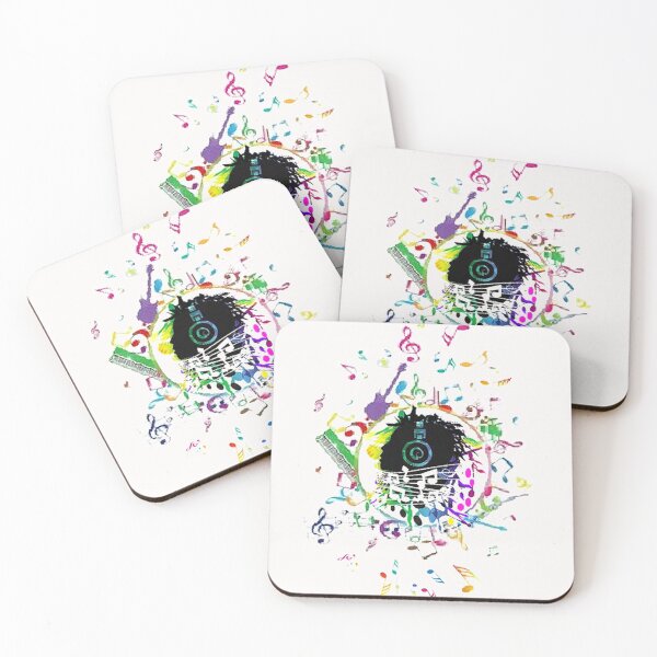 Item preview, Music for my soul, abstract notes design, music minimal abstract art designed and sold by Adri Barnard.