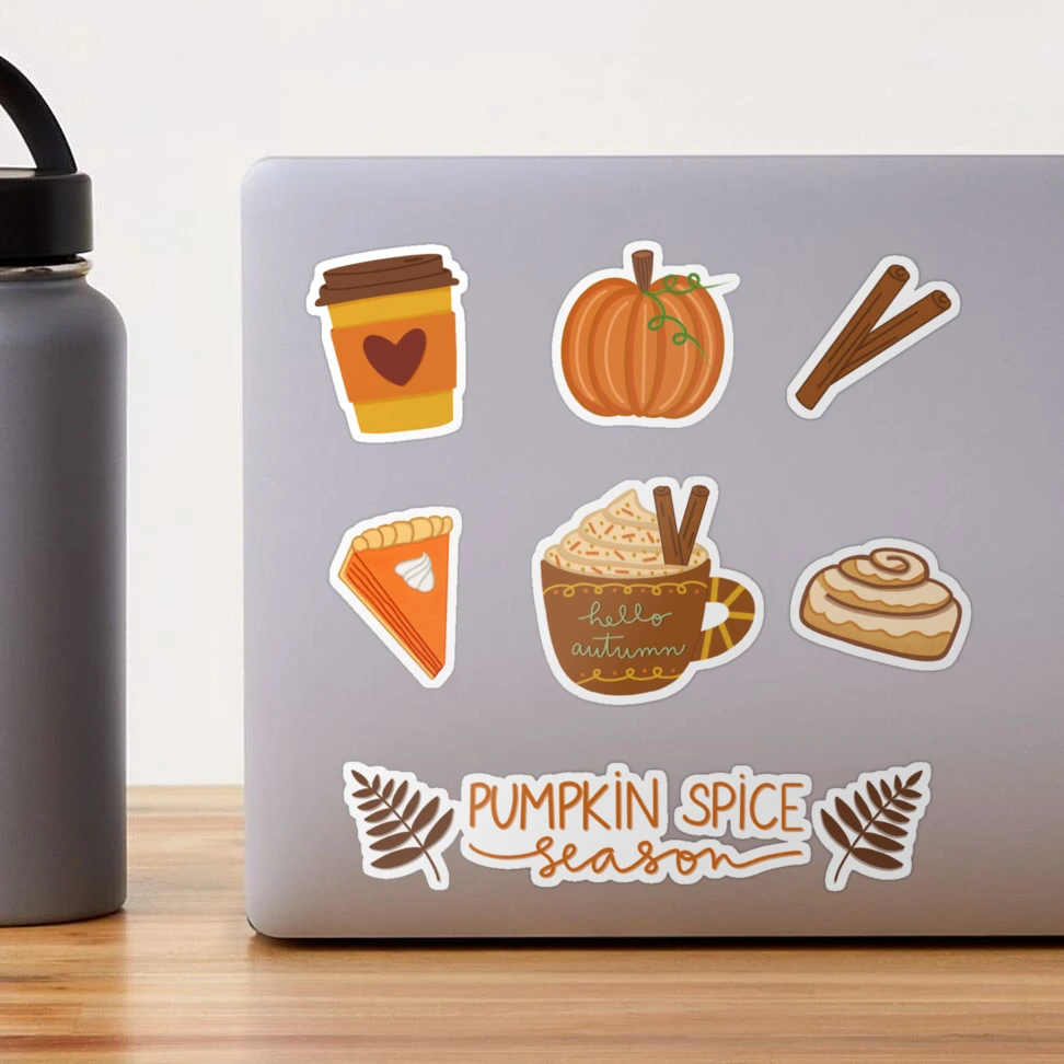 Pumpkin Spice Halloween Sticker by V5MT for iOS & Android