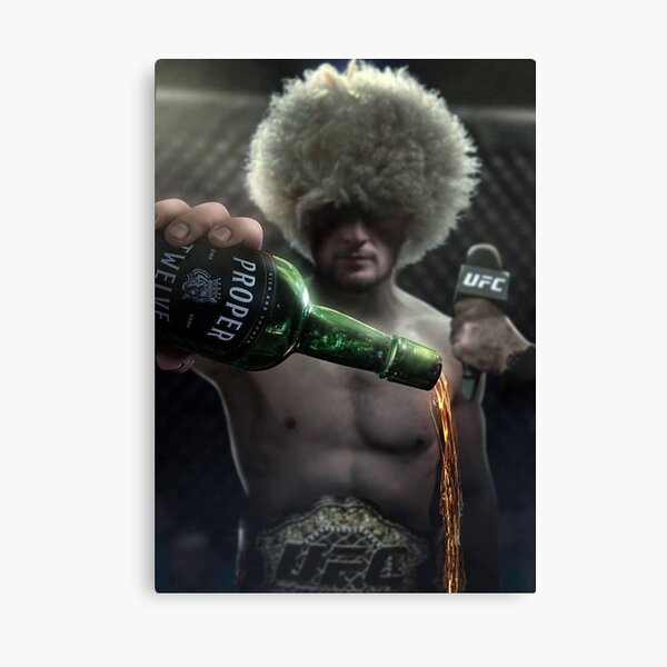 Khabib Nurmagomedov Epic UFC Conor Mcgregor Proper 12 Whiskey Canvas Print