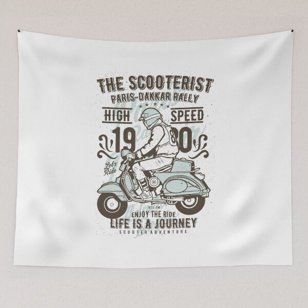 Item preview, Life Is A Journey. The Scooterist. designed and sold by wkyip79.
