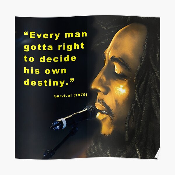 Conscious Bob Marley Vibes Poster