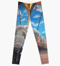 Legging Elephant Crossing the Brooklyn Bridge