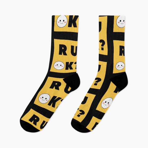 Item preview, r u ok? black and yellow designed and sold by violetcho.