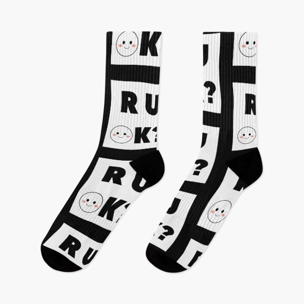 Item preview, r u ok? black and white designed and sold by violetcho.