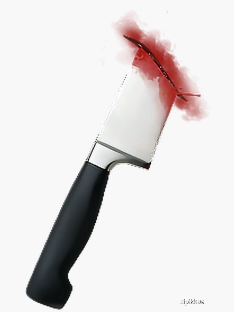 "Halloween knife in chest" Sticker for Sale by cipikkus Redbubble