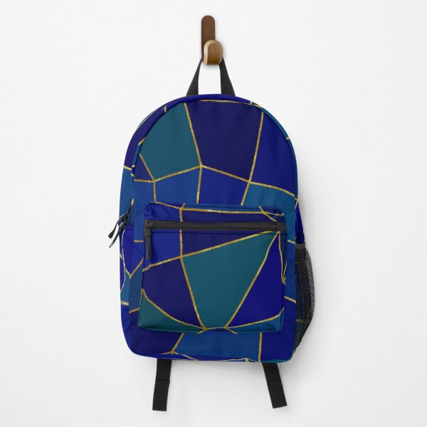 Item preview, Mosaic, blue triangles geometric pattern designed and sold by MariaMarinova.