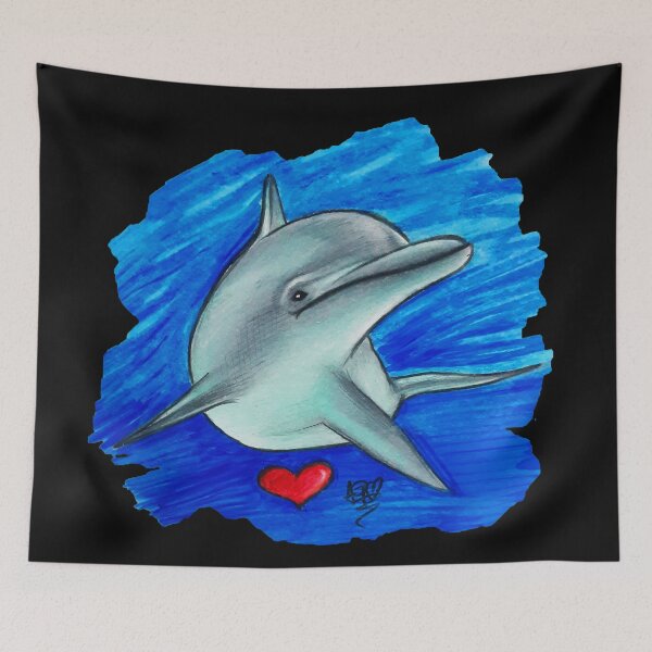 Item preview, Dolphin under the sea cute and lovable animal designed and sold by Adri Graterol.