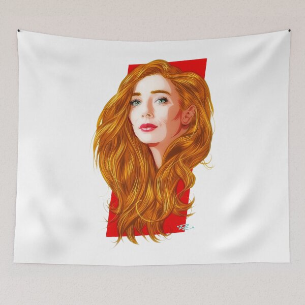 Item preview, Elizabeth Olson - An illustration by Paul Cemmick designed and sold by TIGERDAVER.