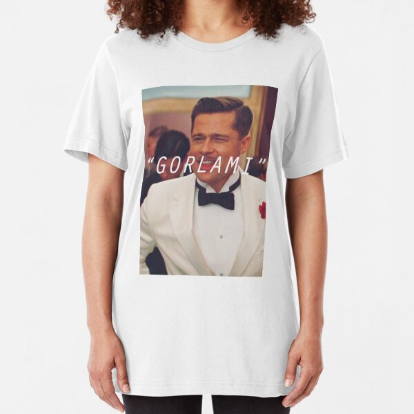 Inglourious Basterds 'Gorlami' Brad Pitt T-Shirt Slim Fit T-Shirt