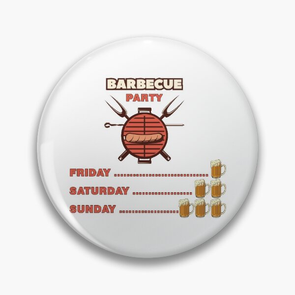Item preview, BBQ timer barbecue day designed and sold by design880.