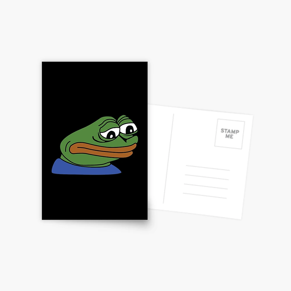 Sadge High Quality Emote Postcard